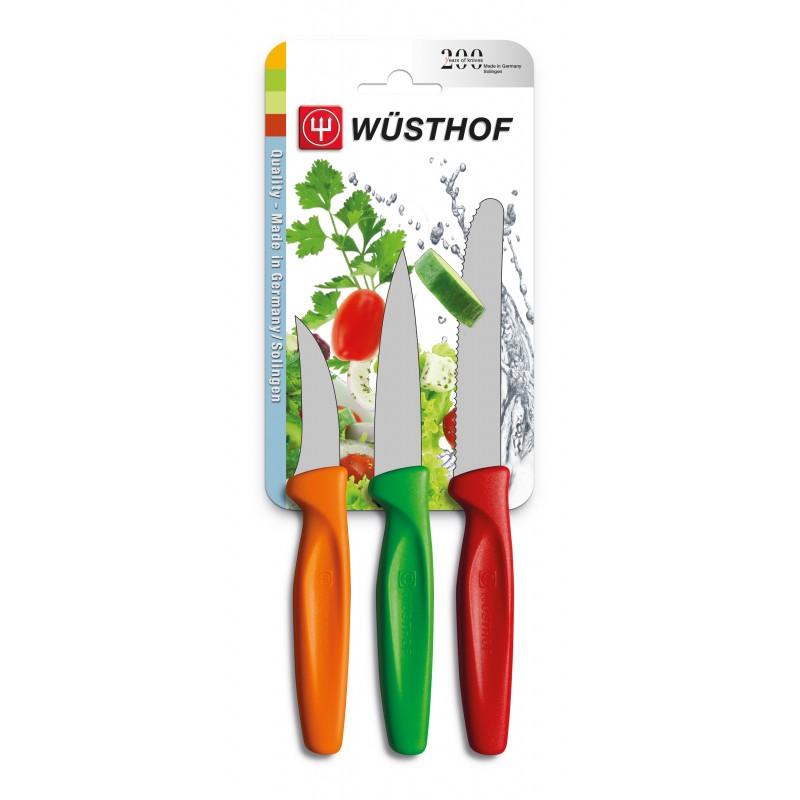 Zestaw 3 noży do warzyw - Colour