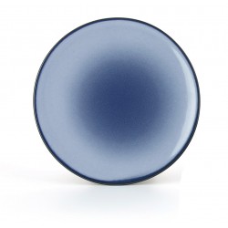 EQUINOXE Talerz płaski 31,5 cm, niebieski