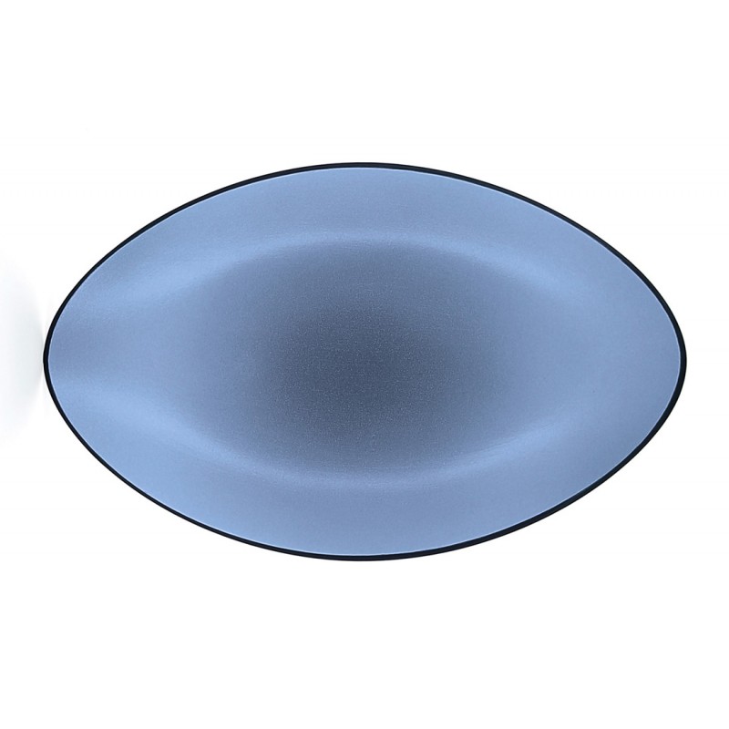 EQUINOXE Talerz owalny 35x22,3 cm, niebieski