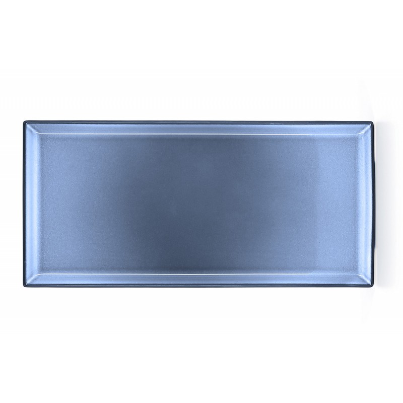 EQUINOXE Talerz prostokatny 32,5x15 cm, niebieski