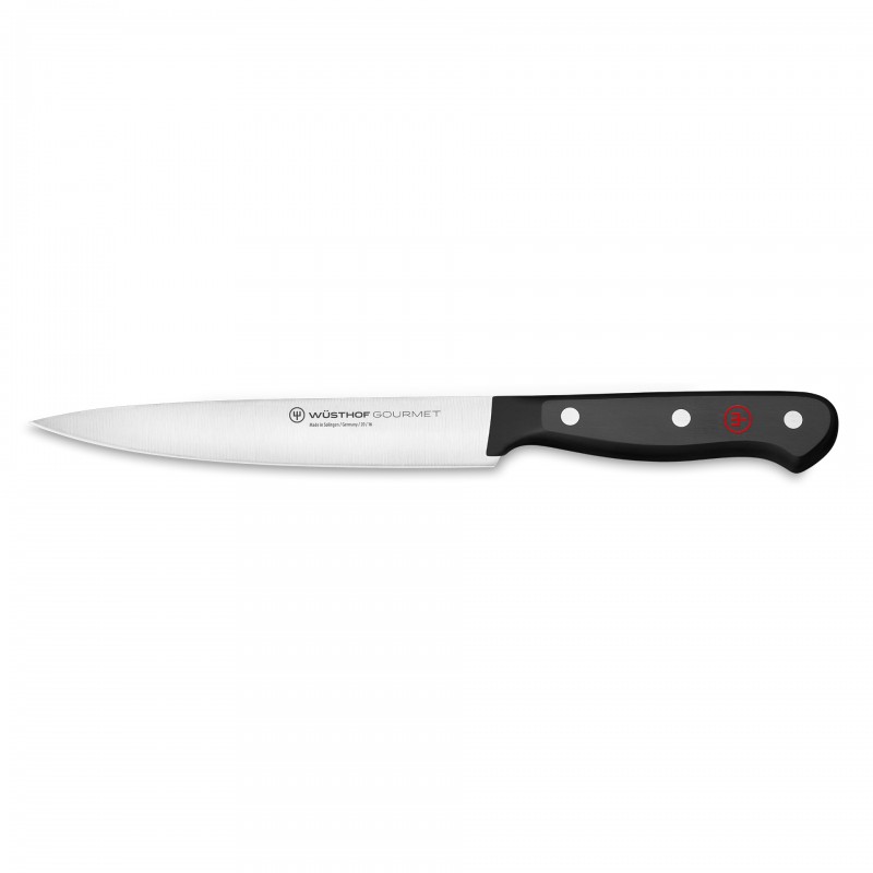 Nóż kuchenny 16 cm  czarny - Gourmet