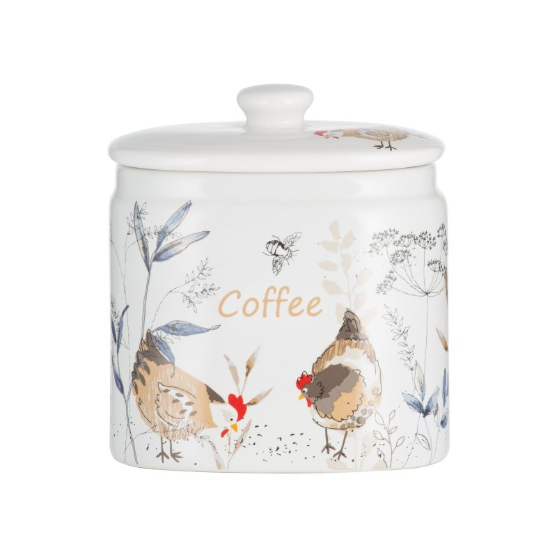Pojemnik ceramiczny na kawę Country Hens PRICE & KENSINGTON